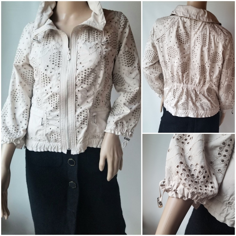 WHBM eyelet zip up jacket - Picture 2 of 9
